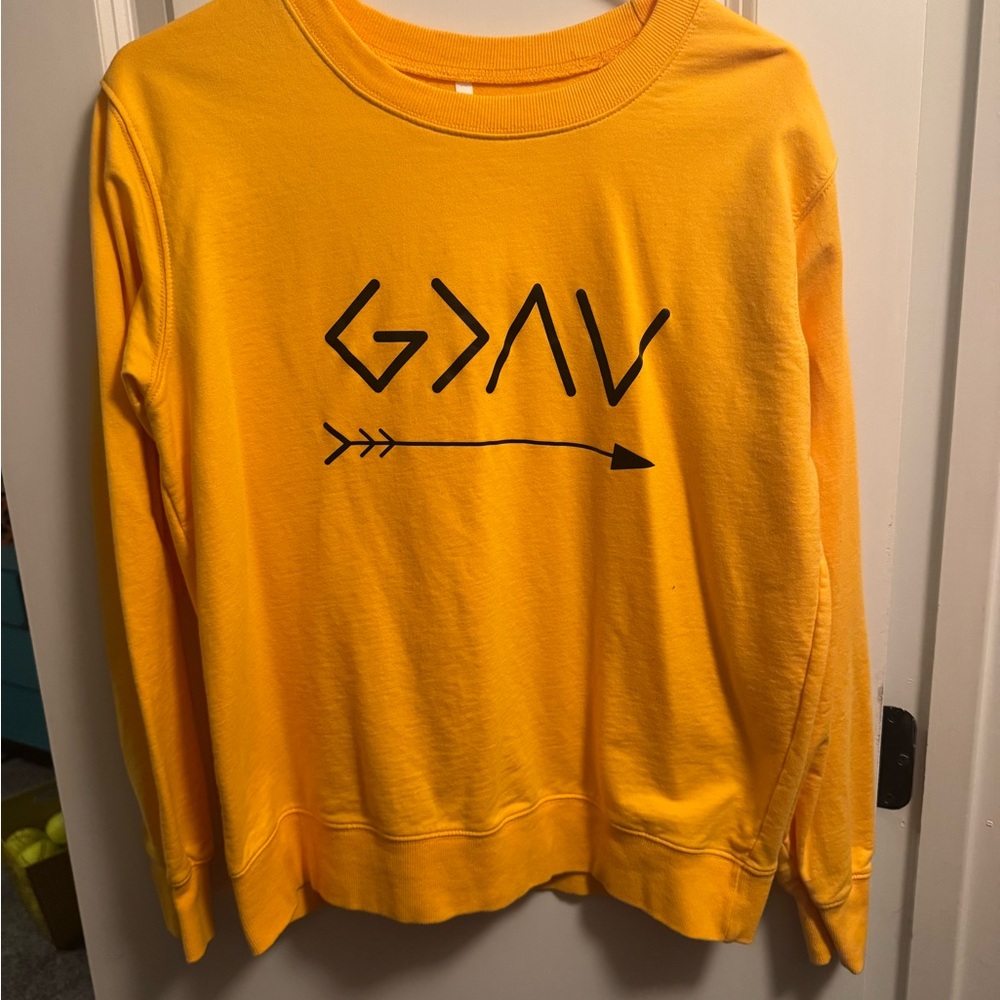 Yellow Graphic Sweatshirt